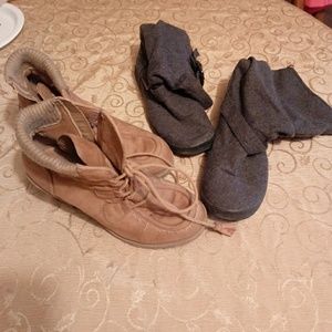 (2) Pair booties